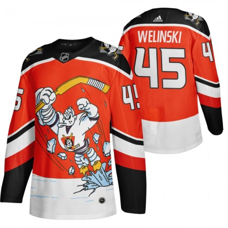 Pánské Hokejový Dres Anaheim Ducks Dresy Andy Welinski 45 2020-21 Reverse Retro Třetí Authentic